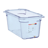 ABS Food Storage Container | GN 1/3 Food Container | 150mm Blue | Araven GP580