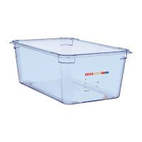 ABS Food Storage Container | Blue GN 1/1 Container | 200mm Depth | Araven GP591