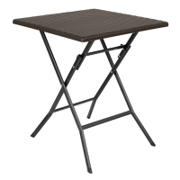 Commercial Square Folding Table | Brown Outdoor Table | 620mm | Bolero GR773