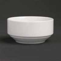 Stackable Soup Bowl | Classic White Porcelain | 110mm | Royal Porcelain GT939