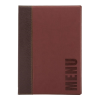 Menu Cover | Contemporary Menu Cover | A4 Size Bordeaux | Securit H717