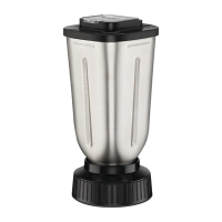 Waring HC181 1Ltr Stainless Steel Blender Jar Replacement Spare Part (Fits BB255K Series)