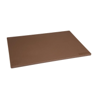 Anti-bacterial Chopping Board | Brown Low Density Cutting Board | Kitchen Food Prep Surface | Hygiplas HC857