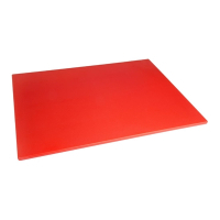 Red Chopping Board Large | Low Density Cutting Board | Kitchen Food Prep | Hygiplas HC877