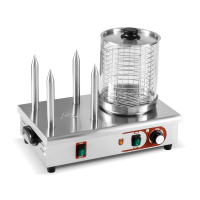 Commercial Hot Dog Steamer | Hot Dog Warmer | 4 Spike Bun Toaster | Modena HDW4