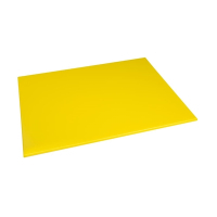 High Density Chopping Board | Yellow Cutting Board | Large 600x450x20mm | Hygiplas J021
