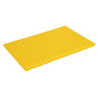 Extra Thick High Density Chopping Board | Yellow Cutting Board | HDPE Material | Hygiplas J039