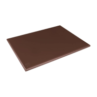 Brown Chopping Board | Extra Thick Low Density Cutting Board | Large Size Commercial Kitchen | Hygiplas HC874