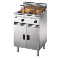 Commercial Gas Twin Tank Fryer | Freestanding Deep Fat Fryer | 2 Baskets | Lincat J10