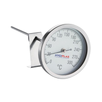 Commercial Frying Thermometer | Cooking Temperature Gauge | 20°C to 200°C Range | Hygiplas J203