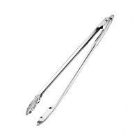 Commercial Catering Tongs | Stainless Steel Server Tongs | 16in Long | Vogue J604