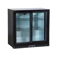 Double Sliding Door Back Bar Cooler | Commercial Bar Fridge | Undercounter Refrigerator | Koldbox KBC2SL