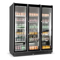 Commercial Glass Door Fridge | Drinks Cooler | 3 Door Display Refrigerator | King KXG1680