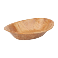 Oval Wooden Bowl | Wooden Serving Bowl | Natural Wood Serving Dish | Olympia L093