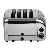 Commercial 4 Slice Toaster | Dualit 2 x 2 Combi Toaster | Stainless Steel Design | Dualit 42174