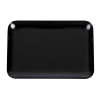 Melamine Rectangular Platter | Small Black Serving Dish | 240mm | Dalebrook L289