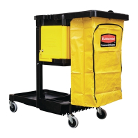Commercial Cleaning Trolley | Housekeeping Cart | Heavy Duty Maintenance | Rubbermaid L658