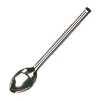 Long Basting Spoon with Hook | Commercial Kitchen Utensil | 16in Stainless Steel | Vogue L669