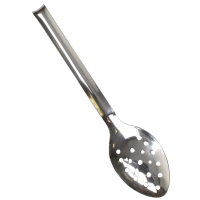 Commercial Perforated Spoon with Hook | Kitchen Utensil | 12in Stainless Steel | Vogue L670