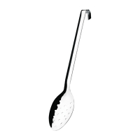 Perforated Spoon with Hook | Kitchen Utensil | 14in Stainless Steel | Vogue L671