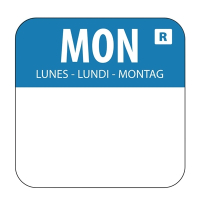 Removable Colour Coded Food Labels | Monday Food Rotation Labels | Allergen Management | Vogue L931