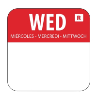 Food Labels | Removable Colour Coded Labels | Wednesday | Vogue L933