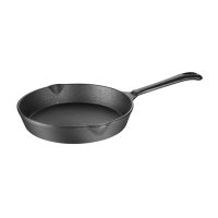 Round Cast Iron Skillet Pan | Pre-Seasoned Frying Pan | 203mm Diameter | Vogue M654