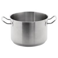 Stainless Steel Stew Pan | 7 Litre Cooking Pot | Professional Catering Pan | Vogue M940