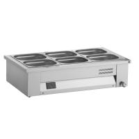 Commercial Countertop Bain Marie | Hot Food Display | 3x GN 1/1 Capacity | Inomak MAV610