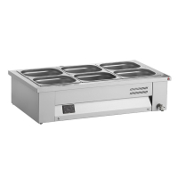 Commercial Countertop Bain Marie | Food Warmer | 2x GN 1/1 Capacity | Inomak MAV67