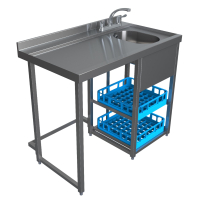 Commercial Modular Bar Glasswash Station | Bar Glass Wash Unit | 1000mm x 580mm