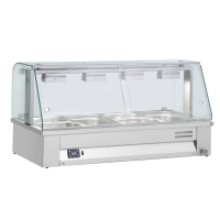 Commercial Counter Top Bain Marie | Hot Food Display | 4 x GN 1/1 Capacity | Inomak MBV614