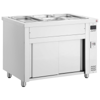 Commercial Bain Marie | Food Warmer | 3x 1/1 GN Pans | Ambient Base | Inomak MDV711