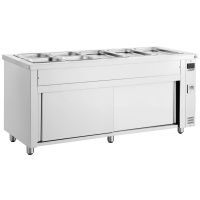 Commercial Bain Marie | Hot Food Warmer | 5x GN1/1 with Ambient Base | Inomak MDV718