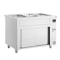 Commercial Bain Marie | Hot Food Warmer | 4x GN1/1 Capacity | Ambient Base | Inomak MDV714
