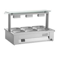 Commercial Countertop Bain Marie | Food Warmer | 2x GN 1/1 Capacity | Inomak MEV67
