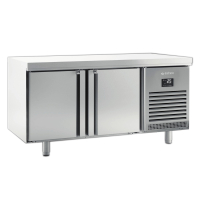 Commercial Freezer Counter & Double Hinged Door Undercounter Freezer, Stainless Steel | Double Hinged Door Freezer Counter
