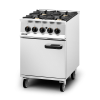 Gas Freestanding Oven Range | 4 Burner Cooker | Commercial Kitchen Range | Lincat OG8001