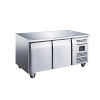 Commercial Slimline Freezer Counter | 2 Door Undercounter Freezer | 600mm Depth 228L | Blizzard LBC2SL