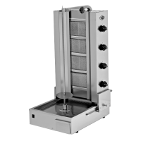 Commercial Doner Kebab Grill | Gyros Kebab Machine | 4 Burner Gas Grill | Modena DK4