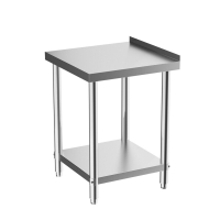 Stainless Steel Wall Prep Bench | Commercial Kitchen Table | 600x600x850mm | Modena WT600-Ga
