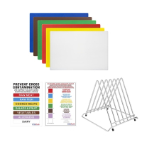 Commercial Chopping Board Set | High Density Cutting Boards | Standard Set | Hygiplas S237