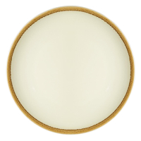 Round Coupe Plate | Kiln Restaurant Plate | 230mm Sandstone | Olympia SA284