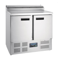 Commercial Pizza Prep Counter | Refrigerated Salad Prep Station | 254 Litre Capacity | Polar G604