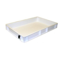 Dough tray 600 x 400 x 75mm - White DGH.TRAY.SK64075