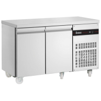Commercial Freezer Counter & Double Hinged Door Undercounter Chiller, Stainless Steel | Double Hinged Door Freezer Counter