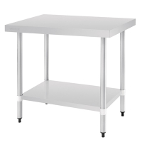 Commercial Stainless Steel Prep Table | Kitchen Work Bench | 900x900x600mm | Vogue T375