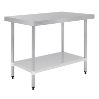 Commercial Stainless Steel Prep Table | Kitchen Workbench | 900x1200x600mm | Vogue T376