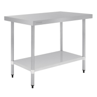 Commercial Stainless Steel Prep Table | Kitchen Workbench | 900x1200x600mm | Vogue T376