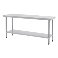 Stainless Steel Prep Table | Commercial Kitchen Worktop | 1800 x 600mm | Vogue T378